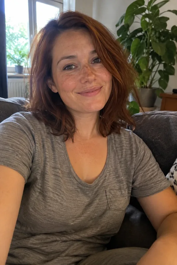 Phone photo of a woman